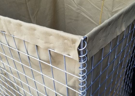 barreras pesadas de la inundación de Hesco del cinc de la milipulgada 10 de la altura de los 2.21m 76.2x76.2m m