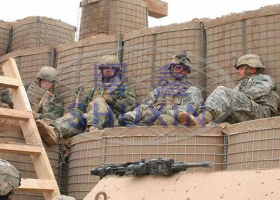 Alambre militar galvanizado pesado Mesh Sand Filling Mil 10 del hierro de la barrera
