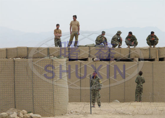Las barreras de la defensa de la radio de tiro del Ce del Eu de la ISO soldaron con autógena la pared de la arena del bastión