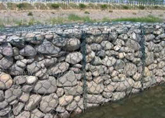 Del hexágono prevención torcida doble de Gabion del soldado enrollado en el ejército pesadamente de la fractura de la roca