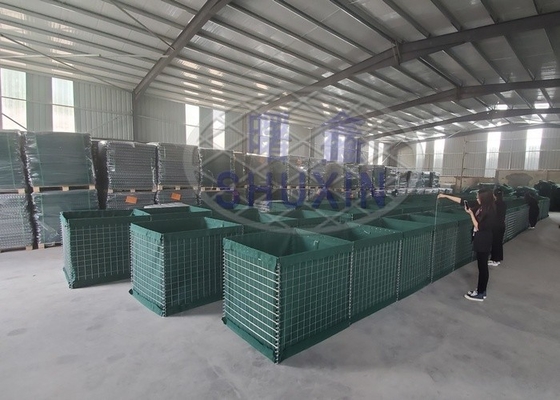 Muro de Hesco de la protección de las plantas de aceite para el entrenamiento de la radio de tiro