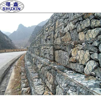 Pared galvanizada doble del hexágono 3m m Gabion Mesh Basket Preventing Rain Retaining
