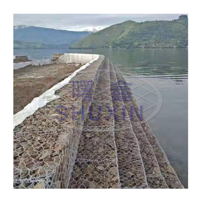 las cestas de alambre de los 8*10cm 2.7m m Gabion galvanizadas/Pvc cubrieron los 2x1x1m