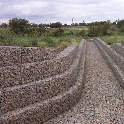 paredes hexagonales tejidas los 2*1*1m de For Rock Retaining de la cerca de la defensa de mar de las cestas de Gabion