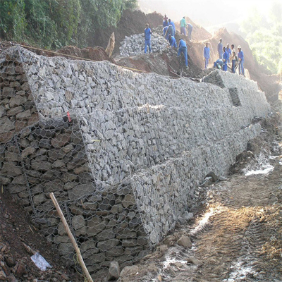 Alambre Mesh Cages del hierro de las cestas del muro de contención de la piedra los 2m Gabion