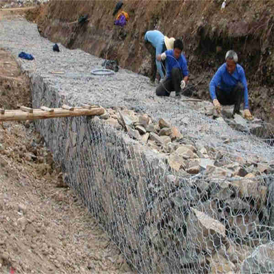 Proyecto hexagonal de Mesh Basket For River Engineering del alambre de los 5*1*1m Gabion